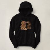 Griezelig voodoo pop halloween ik speel nog steeds hoodie (Design voorkant)