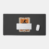 Griezelig Wasbeer Halloween Pompoen Design_1 Bureaumat (Keyboard & Muis)