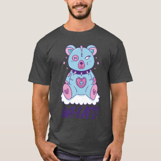 Griezelig wat horror moorddadige beer wat meisje t-shirt