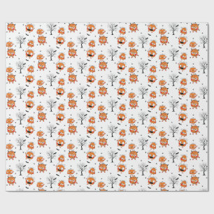 Griezelig Zoete Baby Vleermuis Halloween Inpakpapi Cadeaupapier
