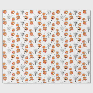 Griezelig Zoete Baby Vleermuis Halloween Inpakpapi Cadeaupapier