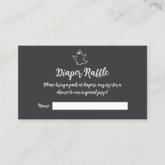 Griezelig zoete "Little Boo" Luierraffle Informatiekaartje