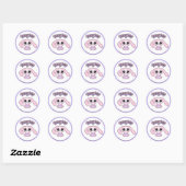 Griezelig zoete pastel goth konijn Pasen sticker (Vel)