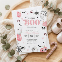 Griezelig Zoete Roze Little Boo Baby Shower