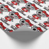 Griezelig Zombie bruidsmeisje bij Wedding Gift Wra Cadeaupapier (Hoek)