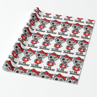Griezelig Zombie bruidsmeisje bij Wedding Gift Wra Cadeaupapier