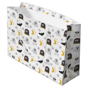 Griezelig zwart-witte grote cadeautas voor Hallowe