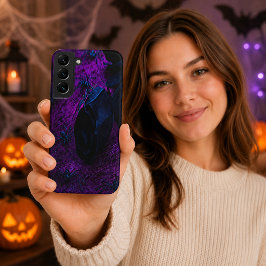 Griezelig Zwarte Materiële Roos, Zwarte Spinnen Samsung Galaxy Hoesje