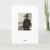 Griezelige 1890's zeggen de Foto van de Kerel van Kaart (Achterkant)