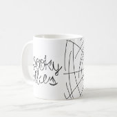 Griezelige Abstracte Spinnen    Koffiemok (Voorkant links)