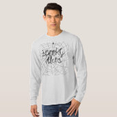 Griezelige Abstracte Spinnen T-shirt (Voorkant volledig)