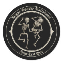 Griezelige Absurdistische Halloween Dansende Skele