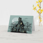 Griezelige achtervolgde de scèneillustratie van kaart (Gele Bloem)