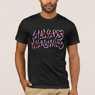 Griezelige 'Altijd Kijkend' Halloween Grafische T- T-shirt