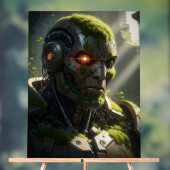 Griezelige Android overwoekerd Cyberpunk Art Acryl Bord (Neutraal)