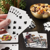 Griezelige antieke duivel pokerkaarten (Insitu)