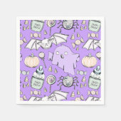 Griezelige Baby Halloween Servetten (Voorkant)