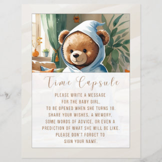 Griezelige Baby Shower Tijd Capsule Bord Voor Baby