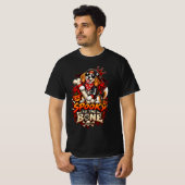 Griezelige Beagle Halloween Funny Skeleton T-shirt (Voorkant volledig)