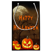 Griezelige begraafplaats Halloween-feest Klein Cadeauzakje (Achterkant)