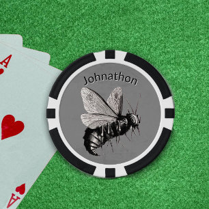 Griezelige Bij Grote Angel Dodenmaskers op vleugel Poker Chips