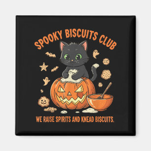 Griezelige Biscuit Club Kat Grappige Halloween Bak Magneet