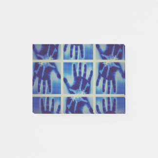 griezelige blauwe hand post-it® notes