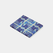 griezelige blauwe hand post-it® notes (Schuin)