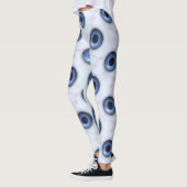 griezelige blauwe ogen leggings (Links)