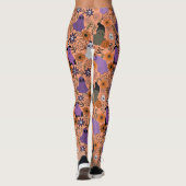 Griezelige bloem leggings (Achterkant)