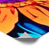 Griezelige bloemkunst poster (Hoek)