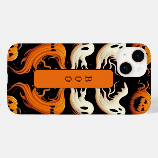 Griezelige Bo Ghost Ghoul Jack Halloween Sinaasapp Case-Mate iPhone Case (Achterkant (horizontaal))