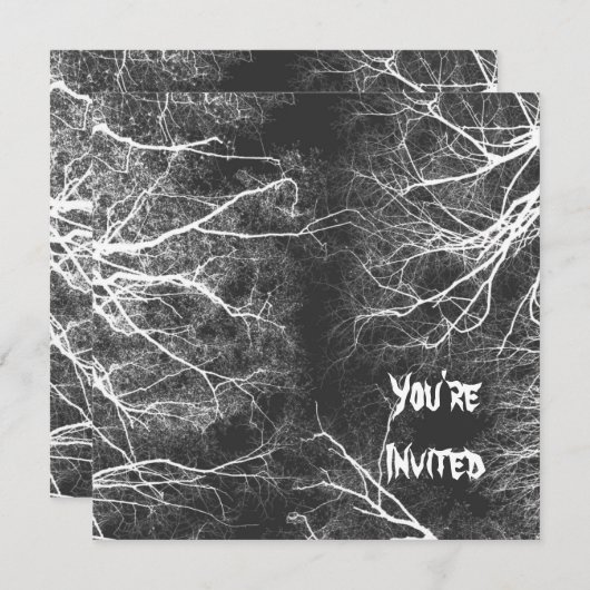 Griezelige Bomen Kaart (Voorkant / Achterkant)