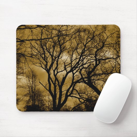 griezelige bomen muismat (Met muis)