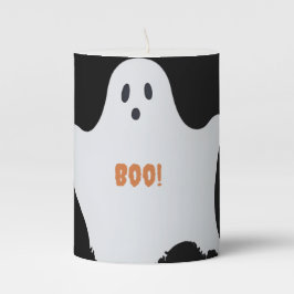 Griezelige Boo Halloween Wit