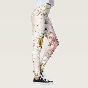 Griezelige Boo Prinses Gouden Glitter Broek Leggings