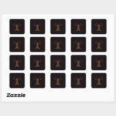 Griezelige boom met mondkapje sticker (Vel)