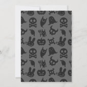 Griezelige Bos Pompoen Halloween Feest Kaart (Achterkant)