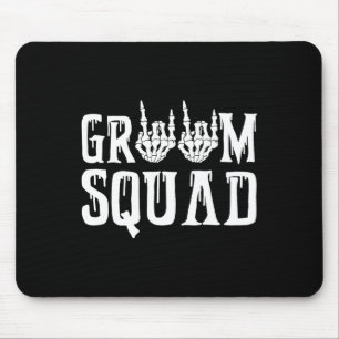 Griezelige Bruidegom Squad Gotische Trouw Hallowee Muismat