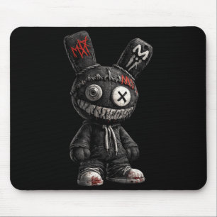 Griezelige Bunny Horror Goth Grunge Emo Donkere Es Muismat