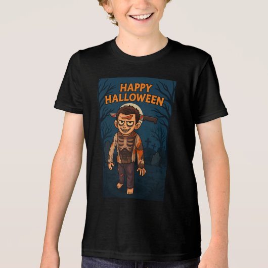 Griezelige Cameron Tri-Blend Shirt (Voorkant)
