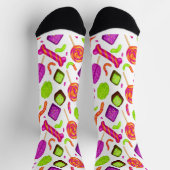 Griezelige Candy Zombie Mashup voor Halloween Sokken (Top)
