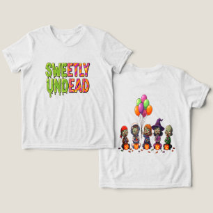 Griezelige Candy Zombie Mashup voor Halloween Tri-Blend Shirt