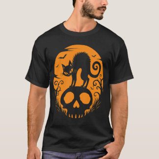 Griezelige Chic Halloween Silhouet T-shirt