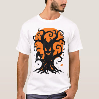 Griezelige Chic Halloween Silhouet T-shirt