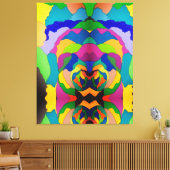 Griezelige clown canvas afdruk (Insitu (Woonkamer))