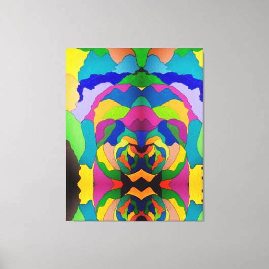 Griezelige clown canvas afdruk (Voorkant)