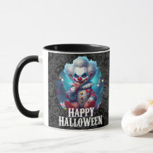Griezelige Clown Gelukkig Halloween