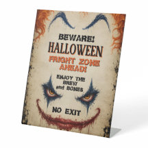 Griezelige clown Halloween kostuum feest Spoken 