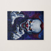 Griezelige clown legpuzzel (Horizontaal)